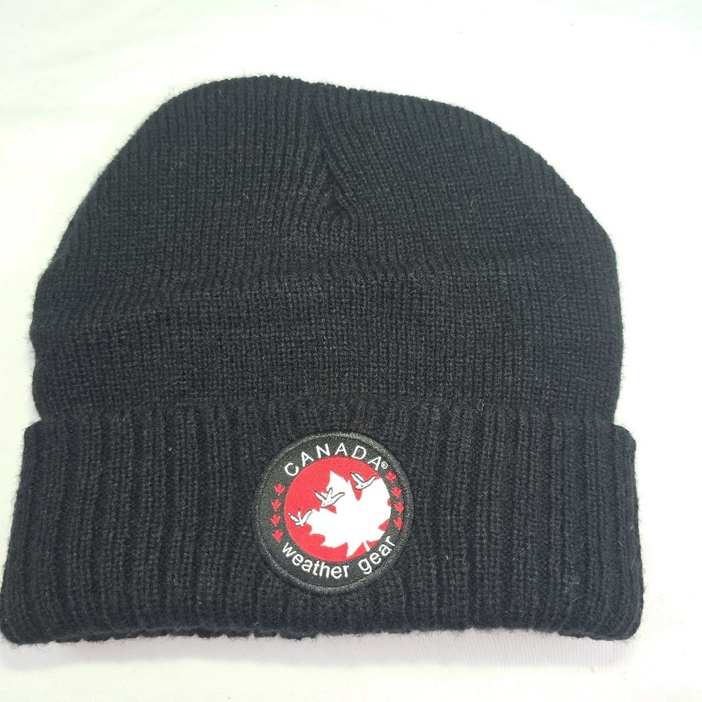 Canada Weather Gear, Beanie Knit Hat in black